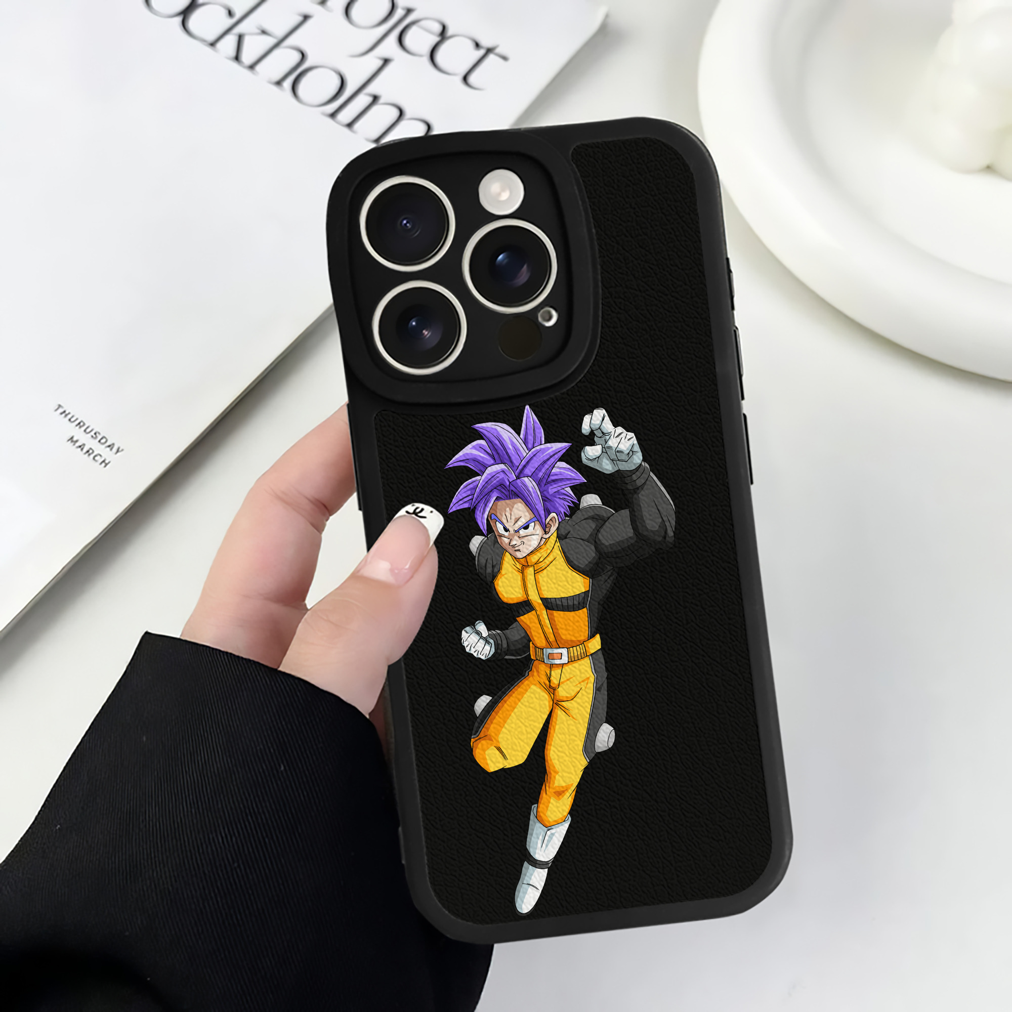 （画像用） ドラゴンボール DRAGON BALL 【iPhone 16シリーズ対応】シリコンスマホケース（レザー調） 材質：シリコン